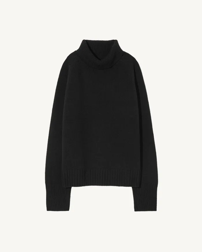 Men Sweaters Nili Lotan LANDAL CASHMERE SWEATER Black