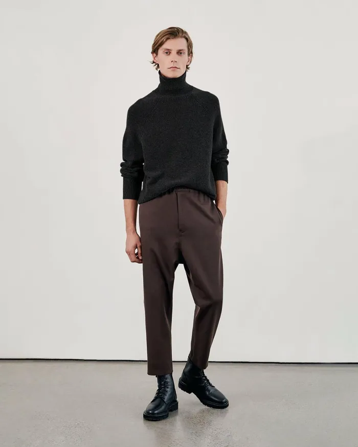 Men Sweaters Nili Lotan LANDAL CASHMERE SWEATER Black