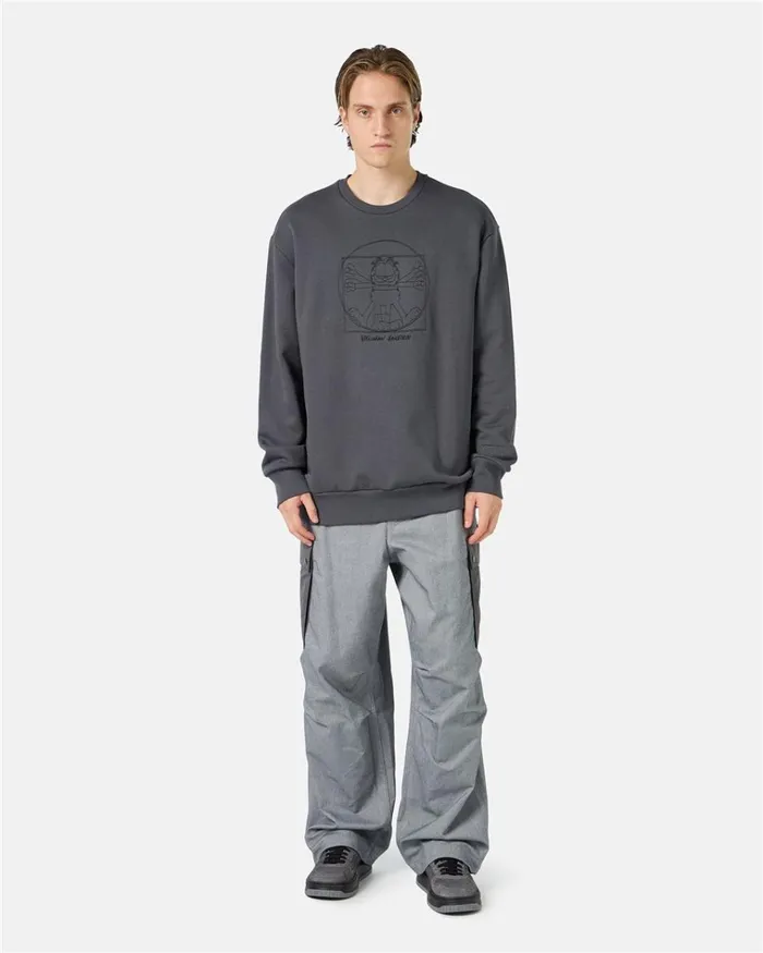 Men SWEATSHIRTS Iceberg Anthracite Overfit Sweatshirt Men SWEATSHIRTS Iceberg Anthracite Overfit Sweatshirt