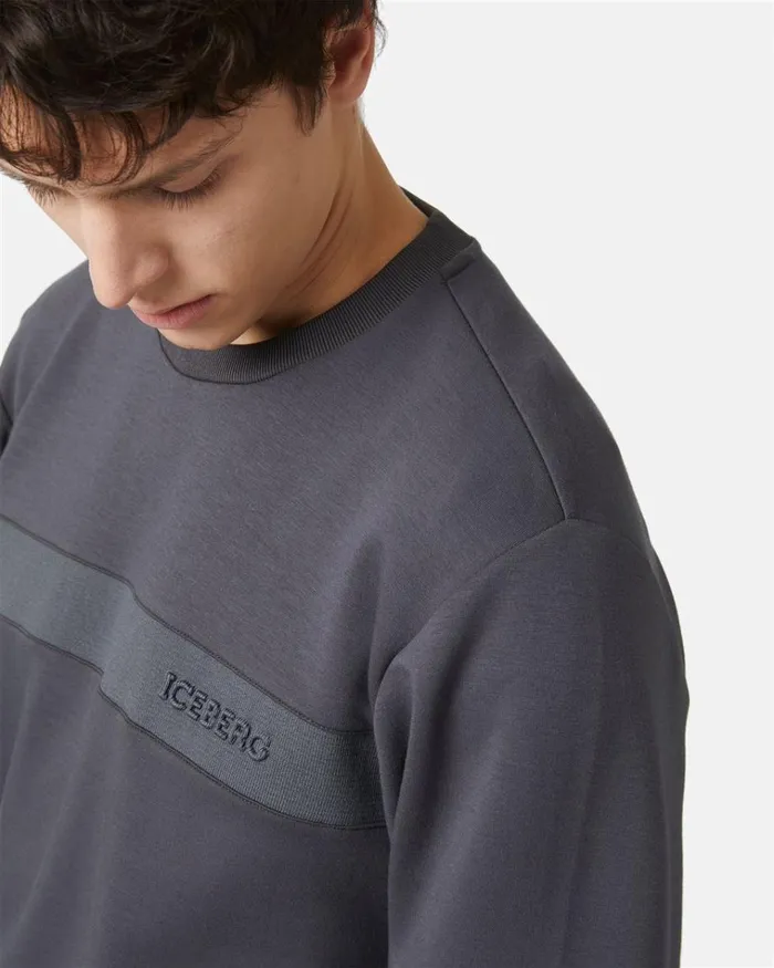 Men SWEATSHIRTS Iceberg Crewneck Sweatshirt With Logo