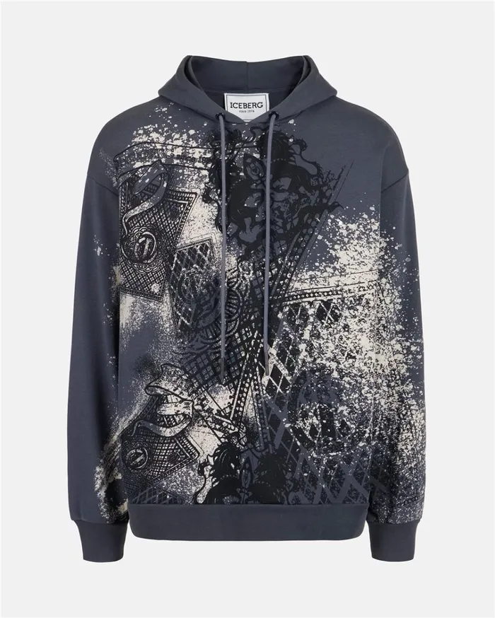 Men SWEATSHIRTS Iceberg Hoodie With Prints