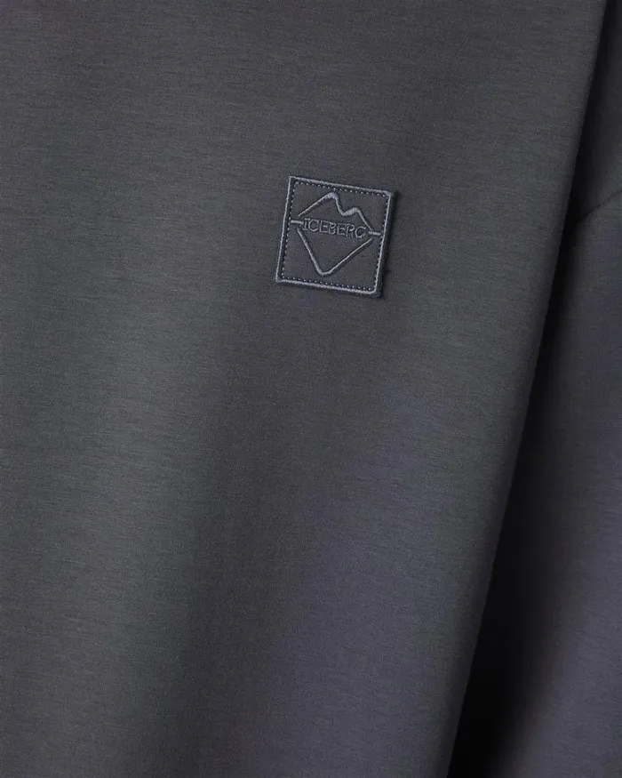 Men SWEATSHIRTS Iceberg Sweatshirt In Technical Fabric Men SWEATSHIRTS Iceberg Sweatshirt In Technical Fabric