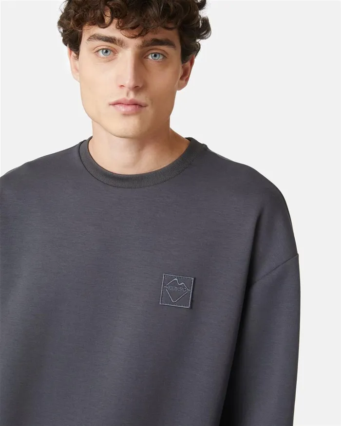 Men SWEATSHIRTS Iceberg Sweatshirt In Technical Fabric Men SWEATSHIRTS Iceberg Sweatshirt In Technical Fabric