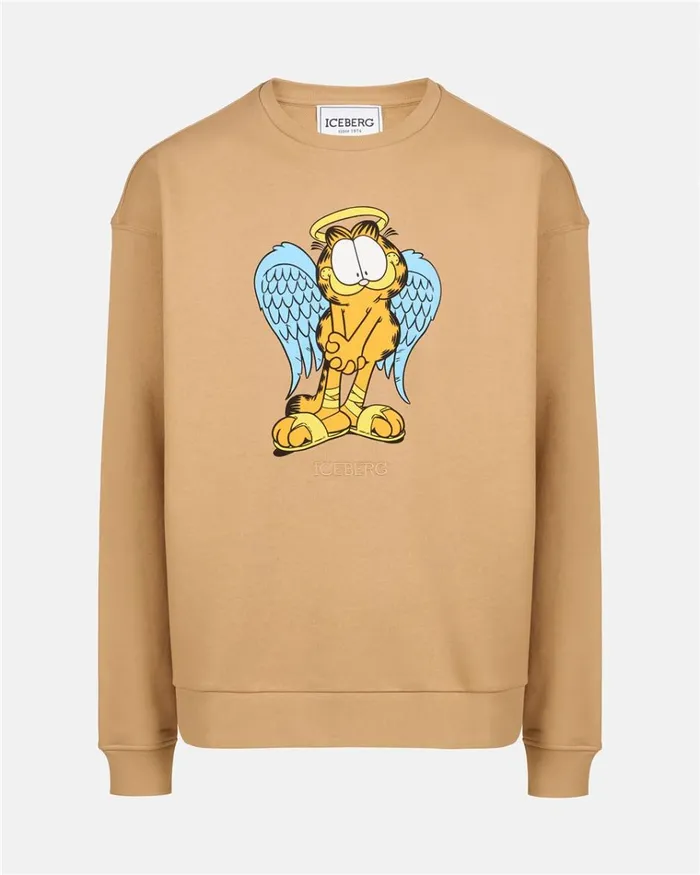 Men SWEATSHIRTS Iceberg Sweatshirt With Garfield Design