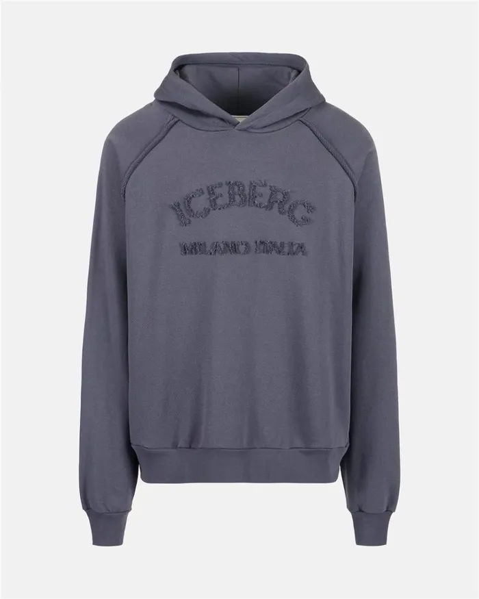 Men SWEATSHIRTS Iceberg Sweatshirt With Hood And Logo