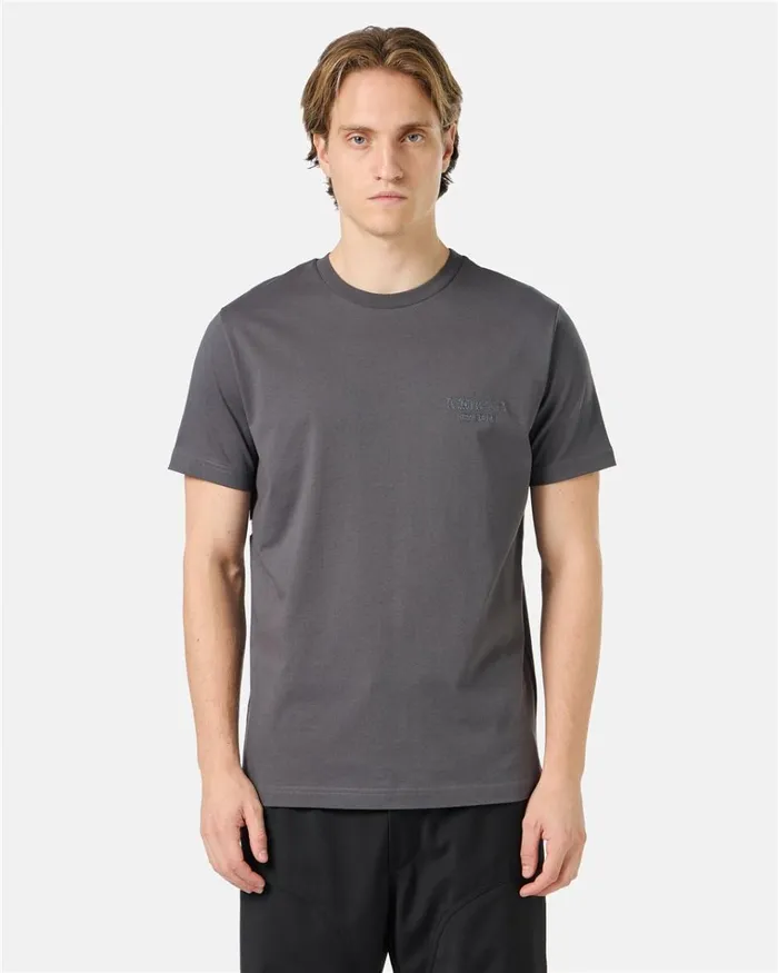 Men TSHIRTS AND POLO Iceberg Grey Crewneck Sweatshirt With Embroidered Iceberg Logo