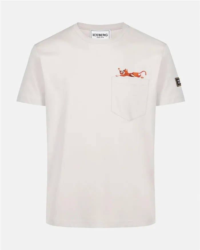 Men TSHIRTS AND POLO Iceberg Sustainable Cotton Tshirt With Yogi Bear Men TSHIRTS AND POLO Iceberg Sustainable Cotton Tshirt With Yogi Bear