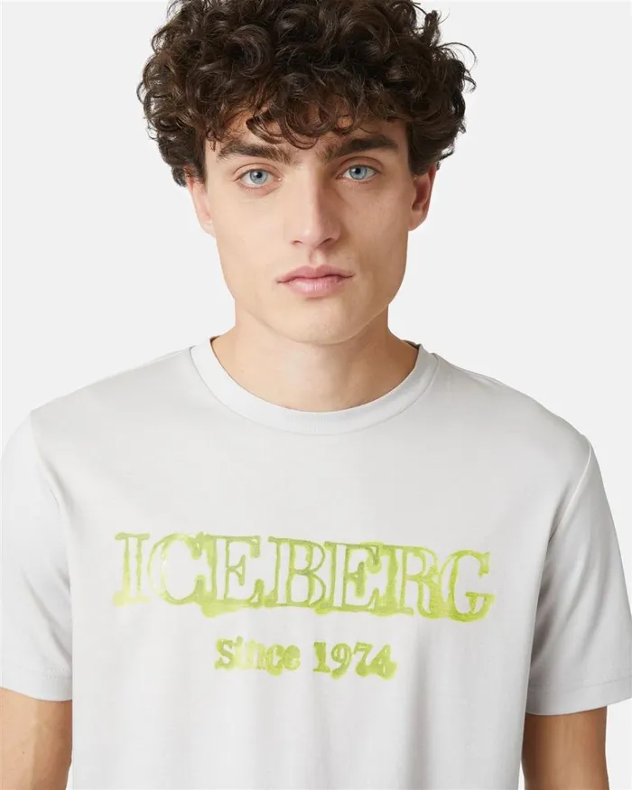 Men TSHIRTS AND POLO Iceberg Tshirt With Iceberg Logo Men TSHIRTS AND POLO Iceberg Tshirt With Iceberg Logo