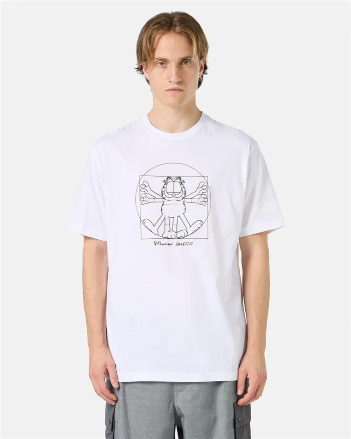 Men TSHIRTS AND POLO Iceberg Tshirt With Vitruvian Garfield Print