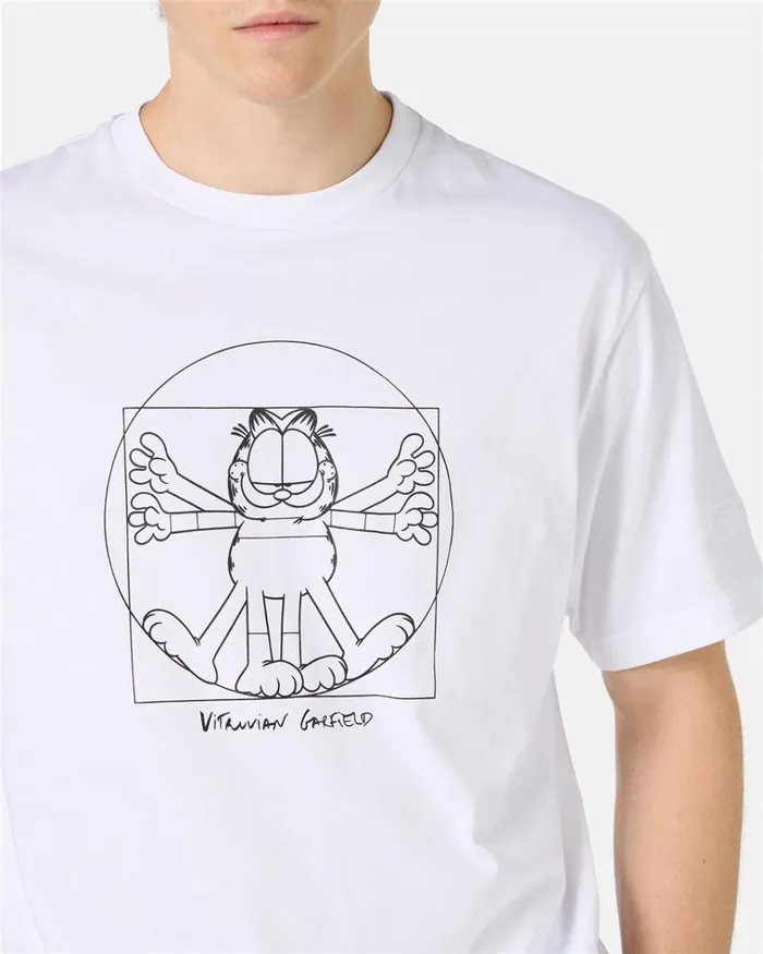 Men TSHIRTS AND POLO Iceberg Tshirt With Vitruvian Garfield Print
