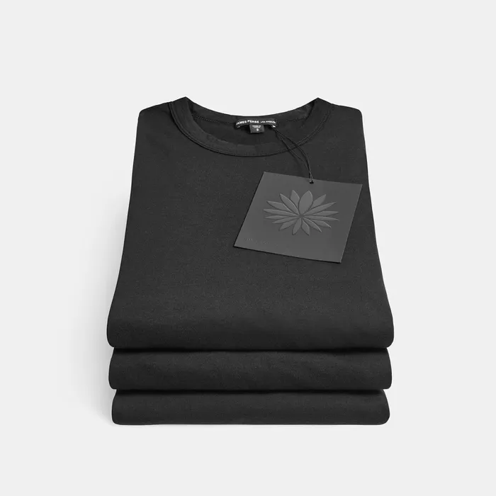 Men TShirts James Perse 3 Pack Luxe Lotus Jersey Tee Black