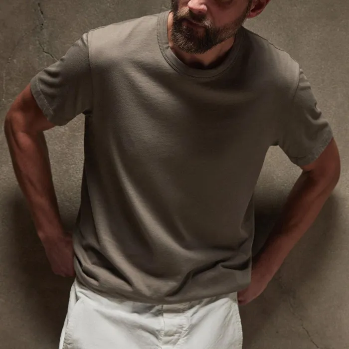 Men TShirts James Perse Brushed Lotus Crew Burro