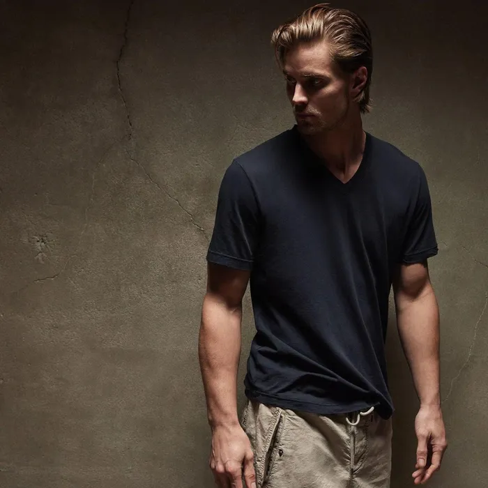 Men TShirts James Perse Clear Jersey V Neck Deep