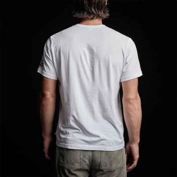 Men TShirts James Perse La Gothic Short Sleeve Crew White