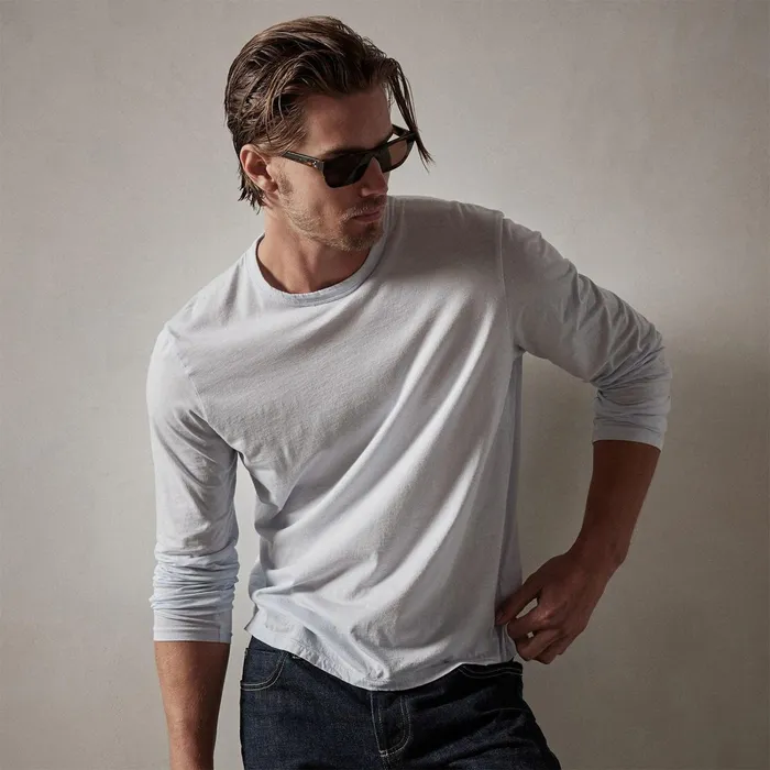 Men TShirts James Perse Luxe Lotus Jersey Crew Memory
