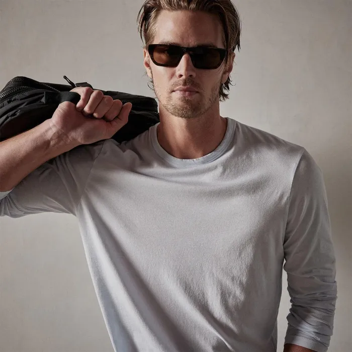 Men TShirts James Perse Luxe Lotus Jersey Crew Memory