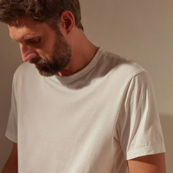 Men TShirts James Perse Luxe Lotus Jersey Tee White