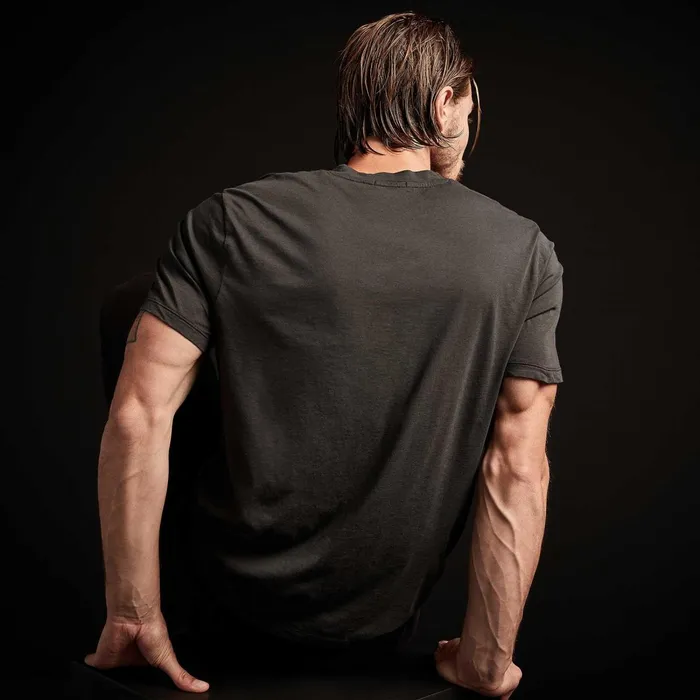 Men TShirts James Perse Luxe Lotus Jersey V Neck Carbon