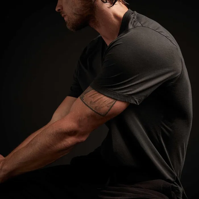 Men TShirts James Perse Luxe Lotus Jersey V Neck Carbon