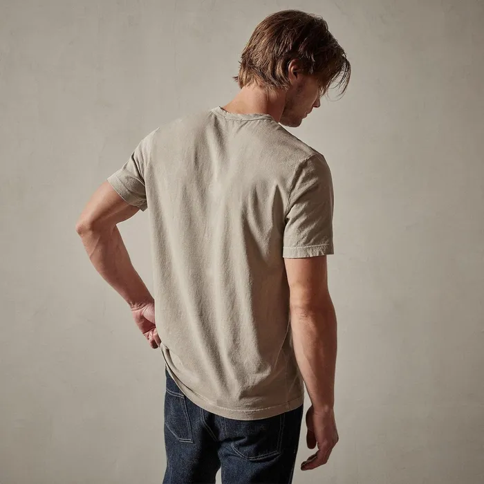 Men TShirts James Perse Short Sleeve Crew Neck Toast Pigment
