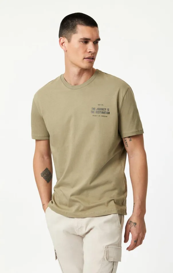 Men The Journey Print TShirt In Mermaid Mavi Jeans TShirts Men The Journey Print TShirt In Mermaid Mavi Jeans TShirts