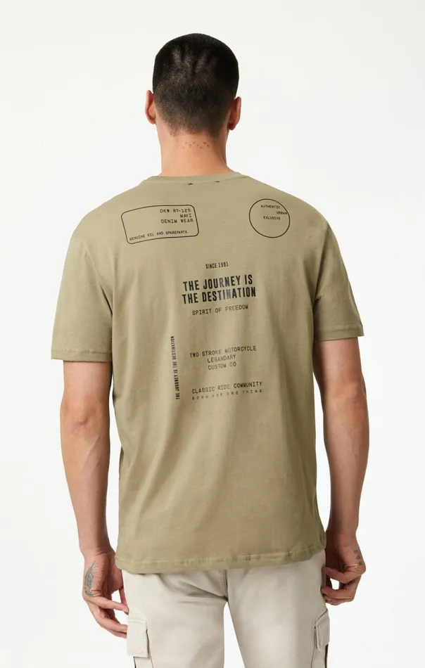 Men The Journey Print TShirt In Mermaid Mavi Jeans TShirts Men The Journey Print TShirt In Mermaid Mavi Jeans TShirts