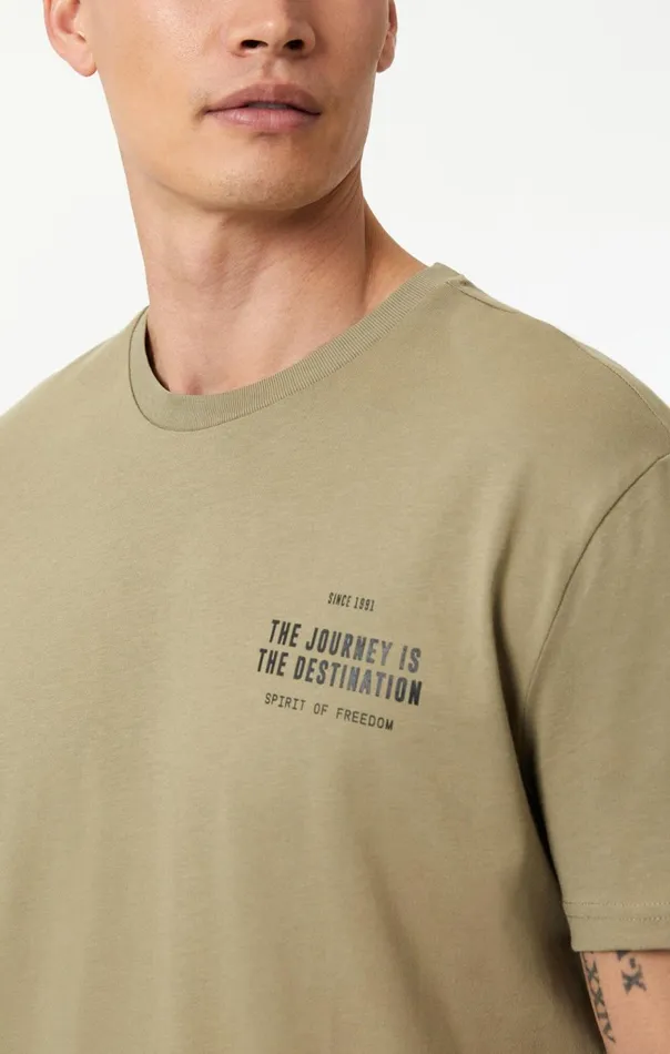 Men The Journey Print TShirt In Mermaid Mavi Jeans TShirts Men The Journey Print TShirt In Mermaid Mavi Jeans TShirts