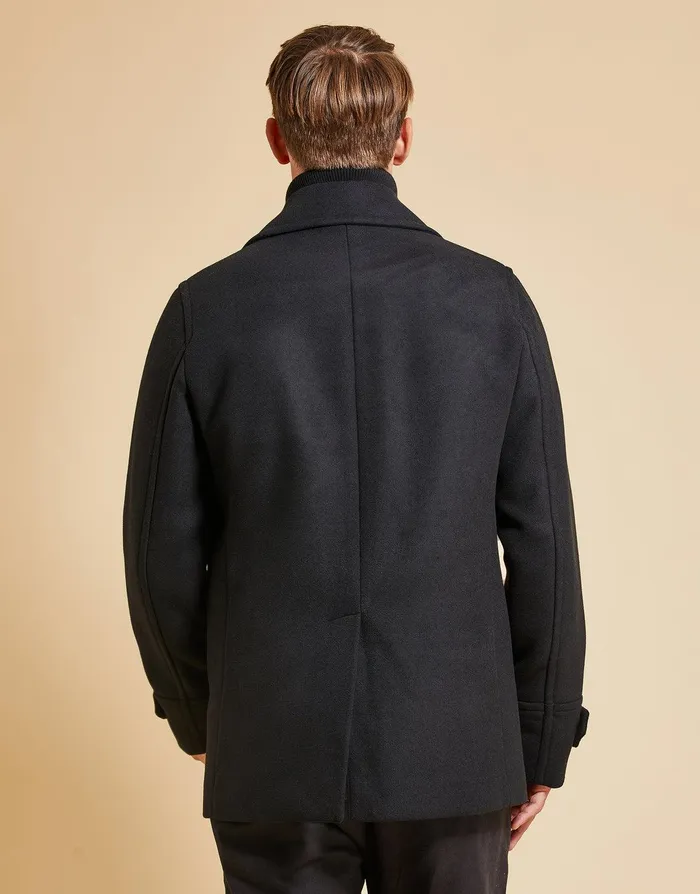 Men Threadbare Luxe Black Mock Layer Tailored Coat Black Threadbare Jacket and Coats Men Threadbare Luxe Black Mock Layer Tailored Coat Black Threadbare Jacket and Coats