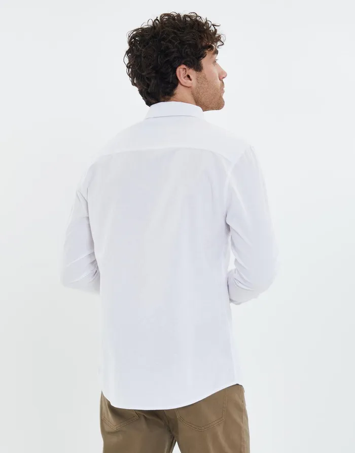 Men White Cotton Long Sleeve Shirt White Threadbare Shirts Men White Cotton Long Sleeve Shirt White Threadbare Shirts
