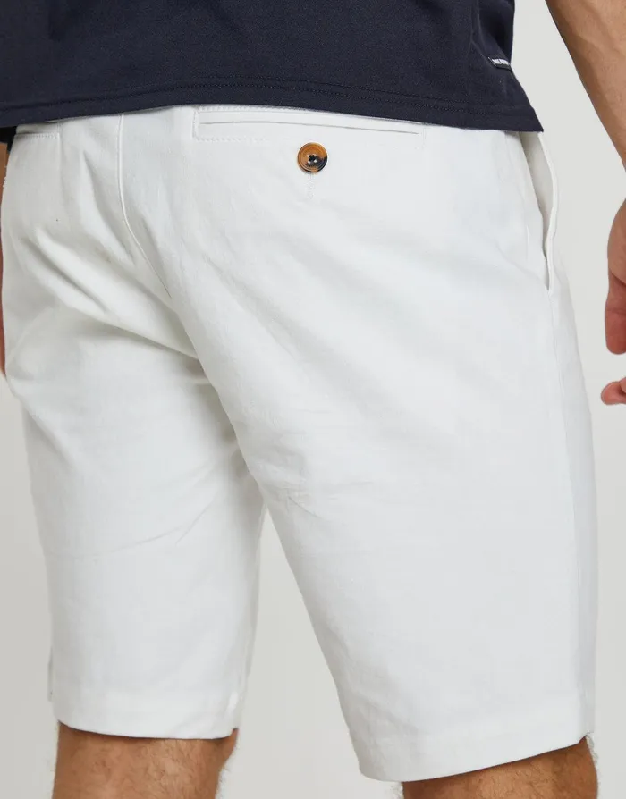 Men White Slim Fit Chino Shorts White Threadbare Shorts Men White Slim Fit Chino Shorts White Threadbare Shorts