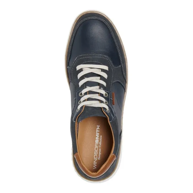 Men Will Blue Leather Shoes Windsor Smith Shoes