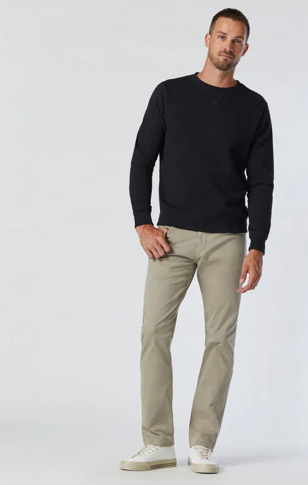 Men Zach Straight Leg In Beige Twill Mavi Jeans Pants