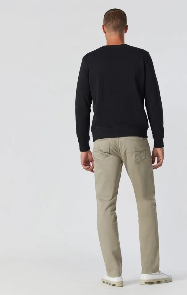 Men Zach Straight Leg In Beige Twill Mavi Jeans Pants