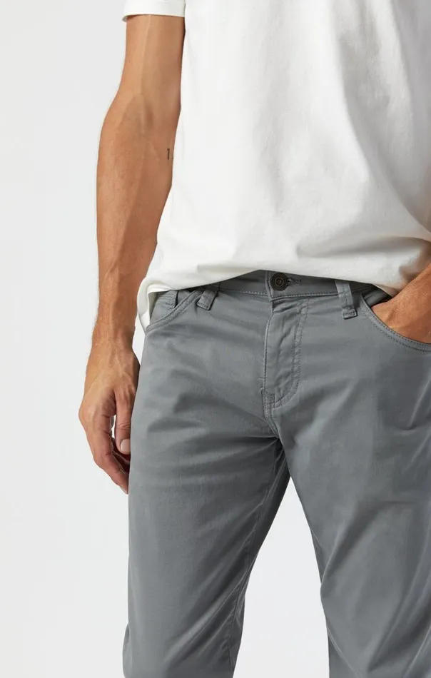 Men Zach Straight Leg In Grey Twill Mavi Jeans Pants Men Zach Straight Leg In Grey Twill Mavi Jeans Pants