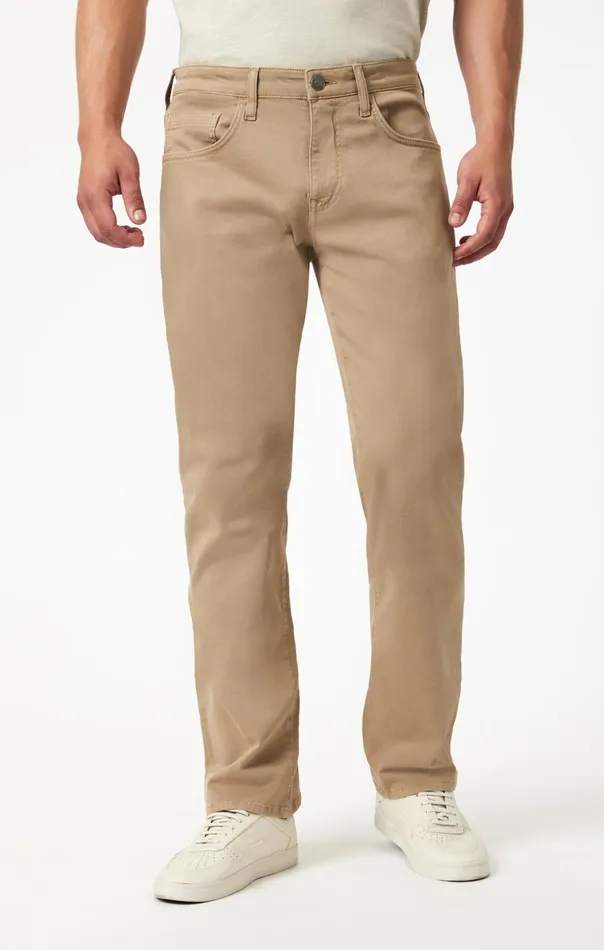 Men Zach Straight Leg In Khaki Casual Twill Mavi Jeans Pants Men Zach Straight Leg In Khaki Casual Twill Mavi Jeans Pants