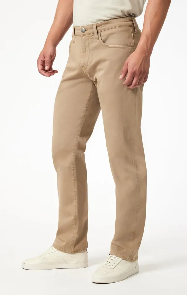 Men Zach Straight Leg In Khaki Casual Twill Mavi Jeans Pants Men Zach Straight Leg In Khaki Casual Twill Mavi Jeans Pants