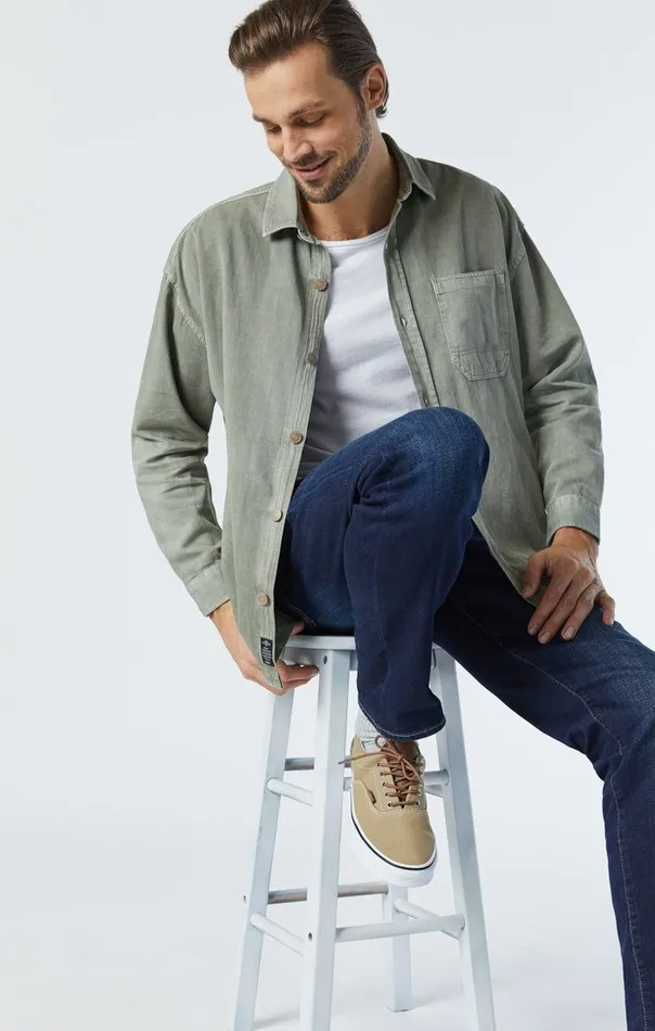 Men Zach Straight Leg Jeans In Dark Blue Nashville Mavi Jeans Denim Men Zach Straight Leg Jeans In Dark Blue Nashville Mavi Jeans Denim