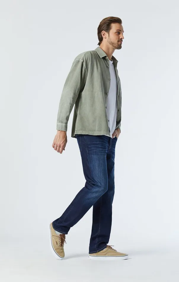 Men Zach Straight Leg Jeans In Dark Blue Nashville Mavi Jeans Denim Men Zach Straight Leg Jeans In Dark Blue Nashville Mavi Jeans Denim