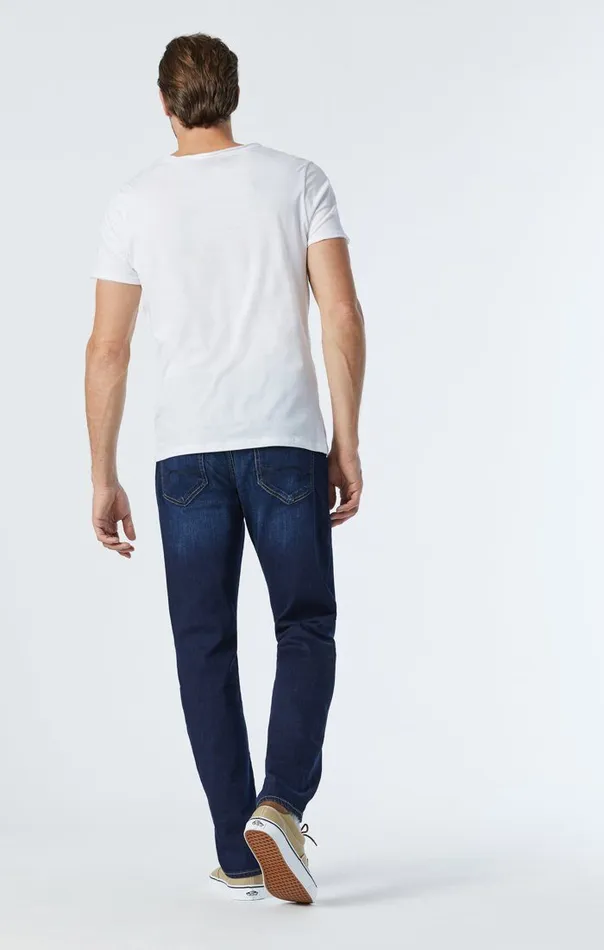 Men Zach Straight Leg Jeans In Dark Blue Nashville Mavi Jeans Denim Men Zach Straight Leg Jeans In Dark Blue Nashville Mavi Jeans Denim