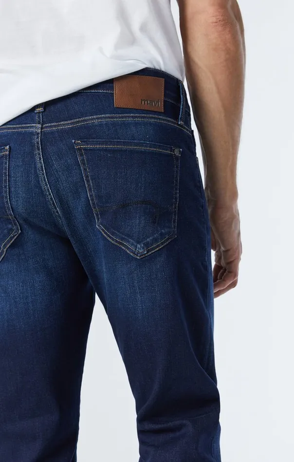 Men Zach Straight Leg Jeans In Dark Blue Nashville Mavi Jeans Denim Men Zach Straight Leg Jeans In Dark Blue Nashville Mavi Jeans Denim