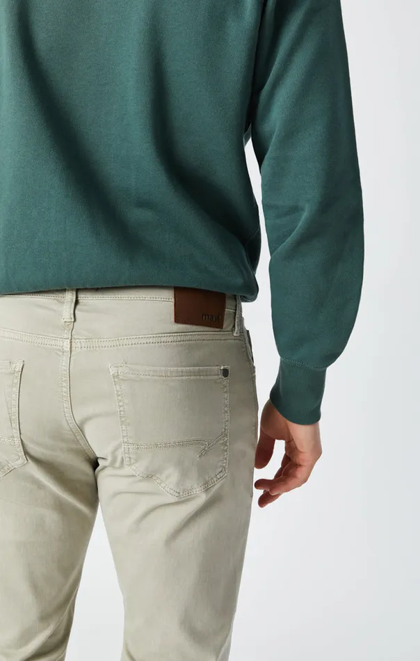 Men Zach Straight Leg Pants In Stone Grey Sateen Mavi Jeans Pants Men Zach Straight Leg Pants In Stone Grey Sateen Mavi Jeans Pants