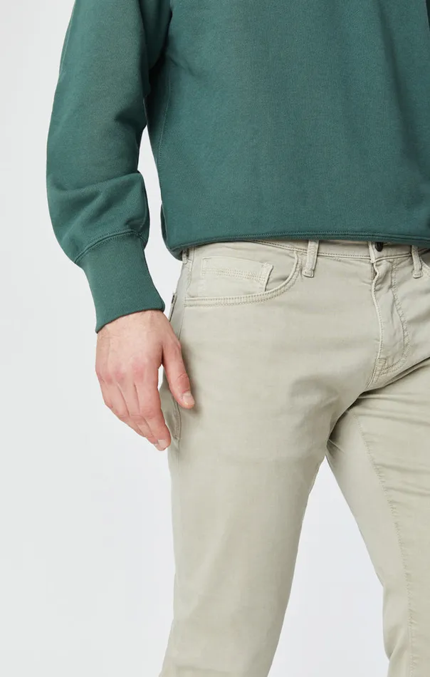 Men Zach Straight Leg Pants In Stone Grey Sateen Mavi Jeans Pants Men Zach Straight Leg Pants In Stone Grey Sateen Mavi Jeans Pants