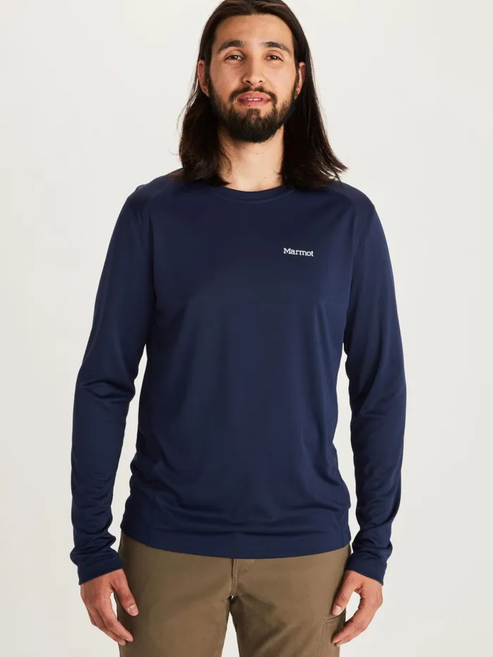 Mens LongSleeve Shirts Marmot Windridge LongSleeve Shirt Arctic Navy