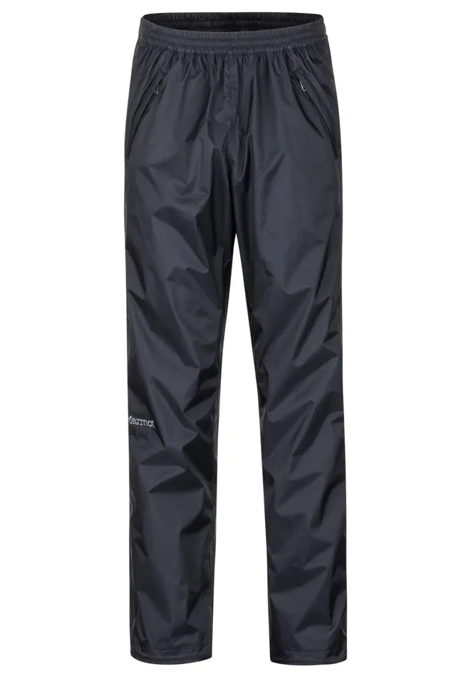 Mens Rainwear Marmot Precip Eco FullZip Pants 8211 Short Black