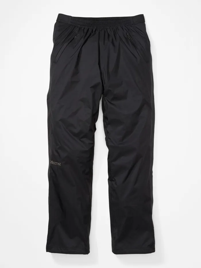 Mens Rainwear Marmot Precip Eco Full Zip Pants Black