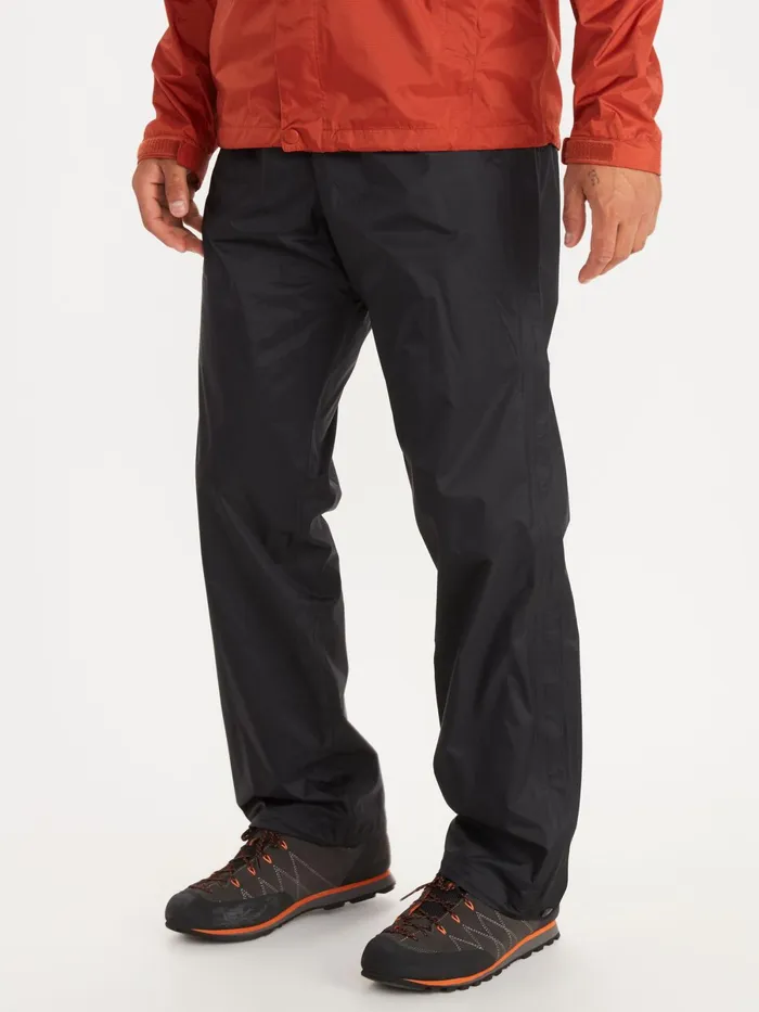 Mens Rainwear Marmot Precip Eco Full Zip Pants Black