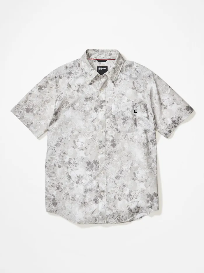 Mens ShortSleeve Shirts Marmot Bennett Peak ShortSleeve Shirt Light Grey Leaf Camo Mens ShortSleeve Shirts Marmot Bennett Peak ShortSleeve Shirt Light Grey Leaf Camo