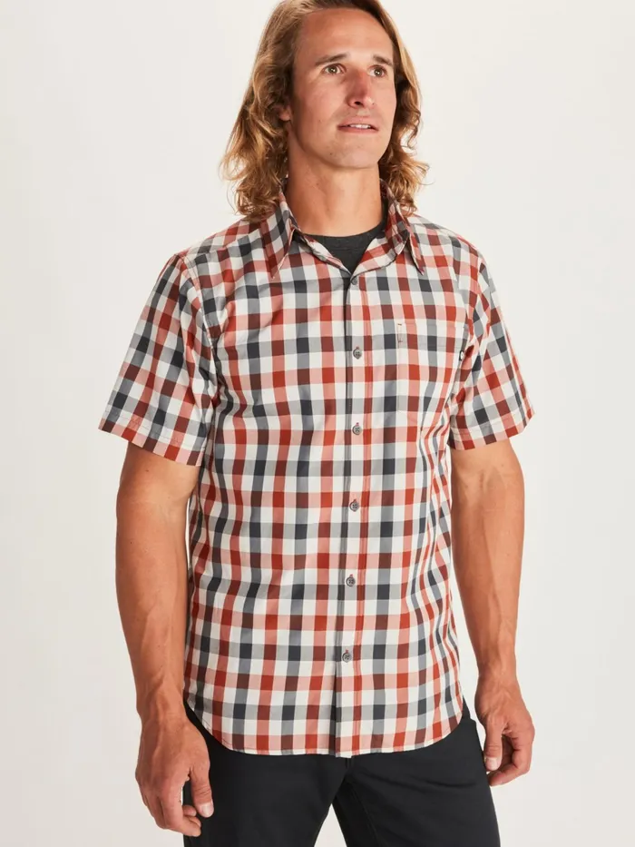 Mens ShortSleeve Shirts Marmot Kingswest ShortSleeve Shirt Picante