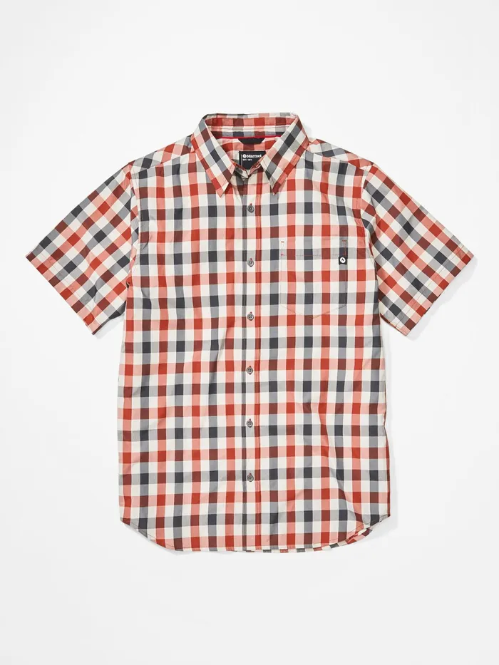 Mens ShortSleeve Shirts Marmot Kingswest ShortSleeve Shirt Picante