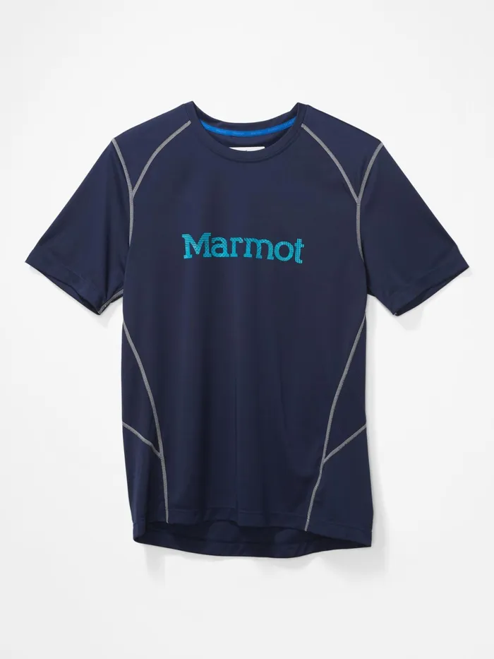 Mens ShortSleeve Shirts Marmot Windridge With Graphic ShortSleeve Shirt Arctic Navy